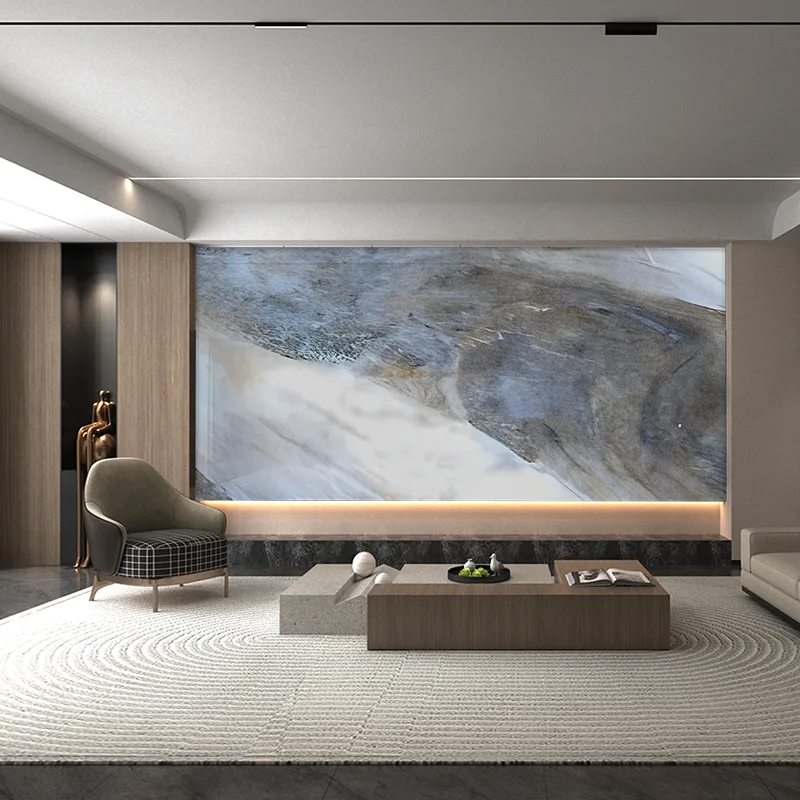 แผงผนังพื้นหลังหินอ่อนซีรีส์ Amazon Green และ Blue Series