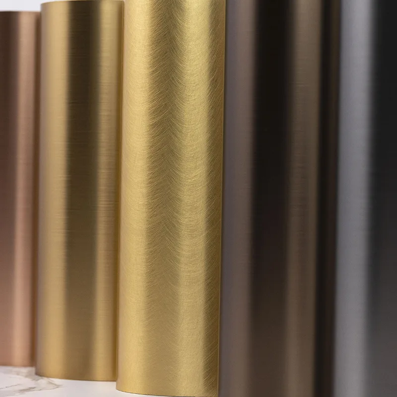 แผงผนังคาร์บอนคริสตัลเนื้อโลหะ PET