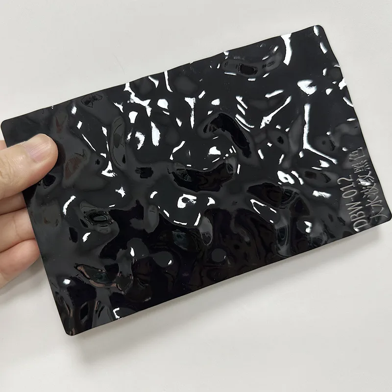 แผงผนังคริสตัลคาร์บอนระลอกน้ำ PET